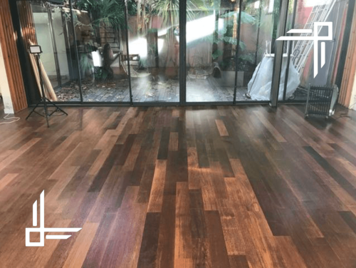 Pose clouée Parquet en bois exotique Merbau